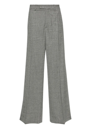 VETEMENTS Prince of Wales wide-leg trousers - Black