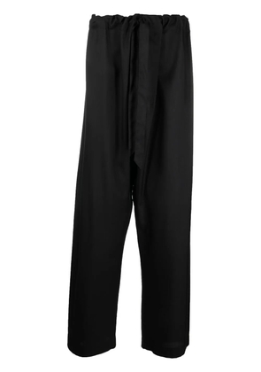 Maison Margiela silk wide-leg trousers - Black