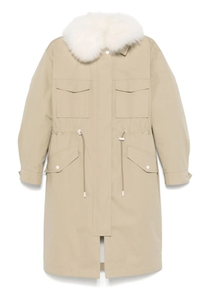 Yves Salomon fur-detailed parka - Neutrals