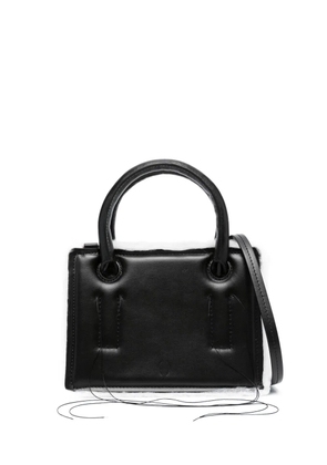 DENTRO mini Otto leather tote bag - Black