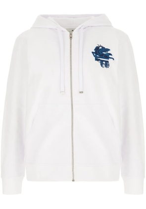 ETRO zip-up hoodie - White