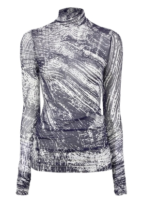 Proenza Schouler Rio printed jersey top - Grey