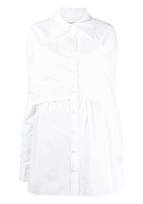 Kimhekim rear-tie cotton shirt dress - White