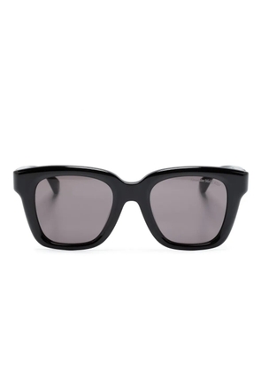 Alexander McQueen Eyewear skull-appliqué square-frame sunglasses - Black