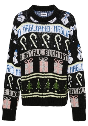 Magliano crew-neck jacquard jumper - Black