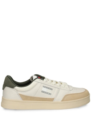 Tommy Jeans tonal-logo leather trainers - Neutrals