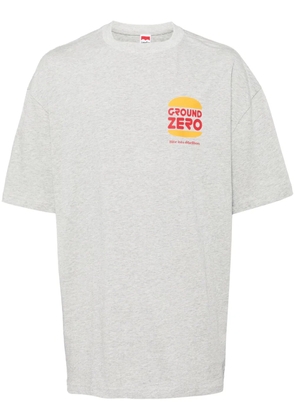 Ground Zero logo-print cotton T-shirt - Grey