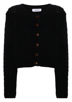 Thom Browne chunky-knit wool cardigan - Blue