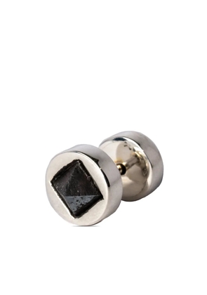 Parts of Four crystal-pyramid stud earring - Silver