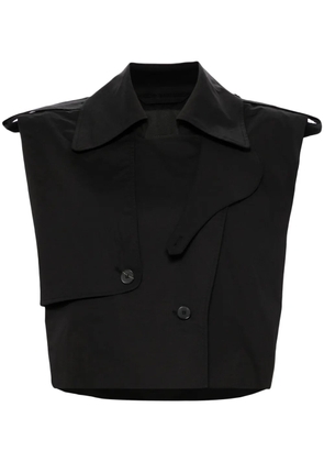 JNBY trench-style cotton vest - Black