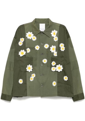 Readymade panelled shirt - Green