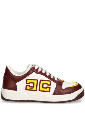 Elisabetta Franchi two-tone leather sneakers - Red