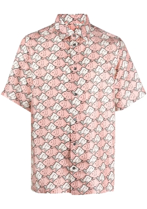 Botter dolphin-print silk shirt - Pink