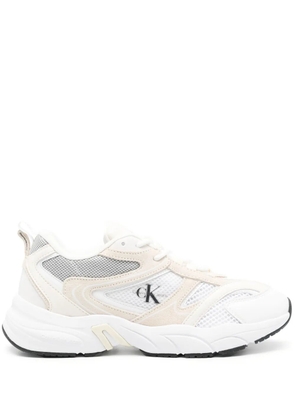 Calvin Klein Jeans Retro logo-print sneakers - Neutrals