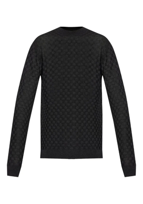 Giorgio Armani textured sweater - Black