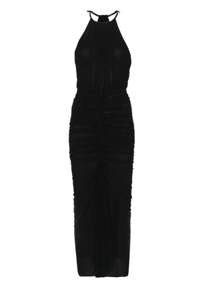 Mugler ruched maxi dress - Black