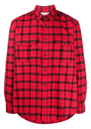 Filson check-print long-sleeve shirt - Red