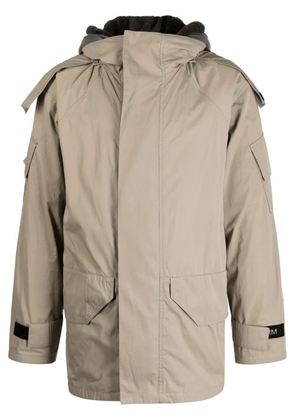 Yves Salomon reversible hooded parka - Brown