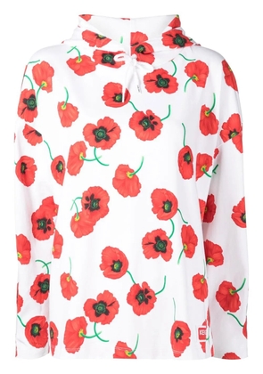 Kenzo Poppy long-sleeve hoodie - White