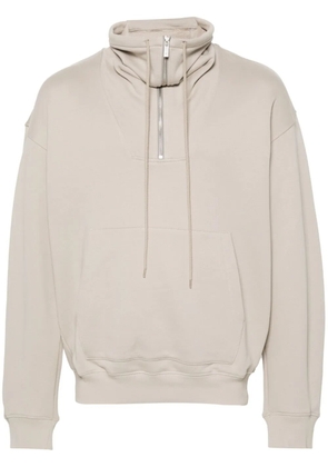 Helmut Lang funnel-neck sweatshirt - Grey