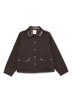 SANDRO cotton jacket - Brown