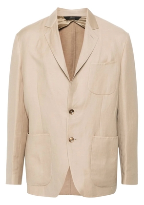 Brioni single-breasted blazer - Neutrals
