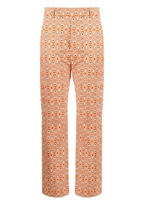 colville abstract-print trousers - Orange