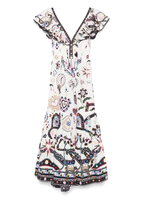 Camilla Nubian Wonderland maxi dress - White