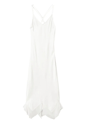 TWINSET satin slip maxi dress - Neutrals