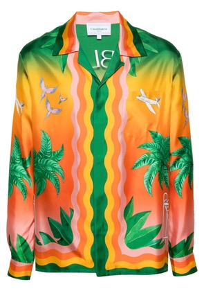 Casablanca Tennis Club En Fleur shirt - Green