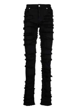 1017 ALYX 9SM distressed frayed skinny jeans - Black