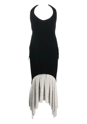 JEAN-LOUIS SABAJI crystal-skirt sleeveless maxi dress - Black