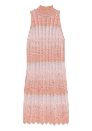 Missoni Greek-motif mini dress - Pink