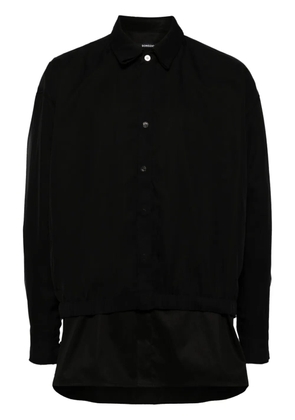 SONGZIO layered cotton shirt - Black