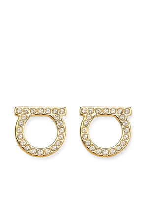 Ferragamo Gancini crystal-embellishment earrings - Gold