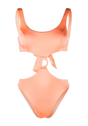 Noire Swimwear cut-out detailing swimsuit - Orange