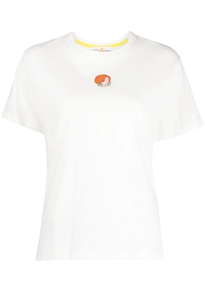 Mira Mikati logo-embroidered organic-cotton T-shirt - White