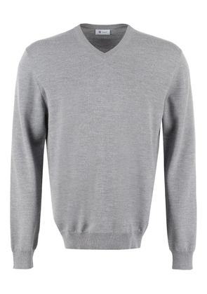 THE (Alphabet) v-neck sweater - Grey