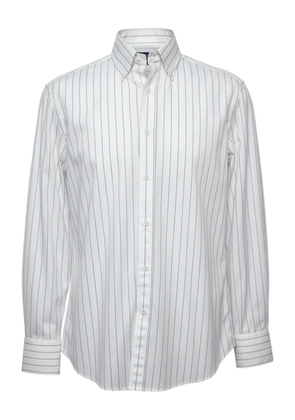 Brunello Cucinelli pinstriped shirt - White