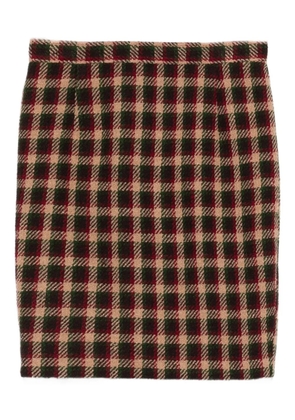 Valentino Pre-Owned 1908s checked skirt - Neutrals