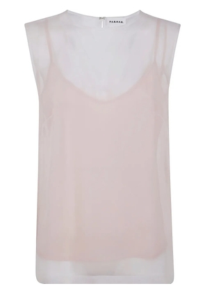 P.A.R.O.S.H. semi-sheer T-shirt - Neutrals