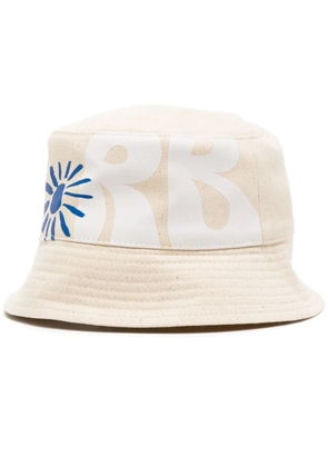 Ruslan Baginskiy logo-print cotton bucket hat - Neutrals