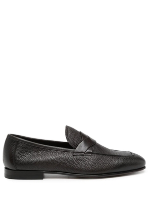 TOM FORD Sean twist-detail leather loafers - Brown