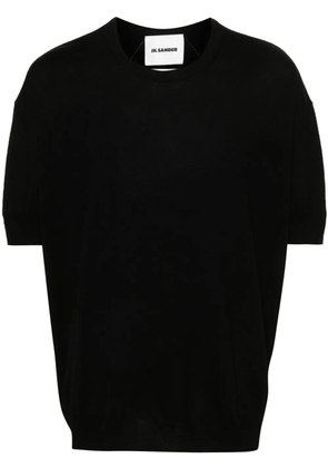 Jil Sander short-sleeve wool jumper - Black