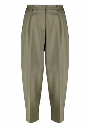 Blanca Vita pressed-crease cropped trousers - Black