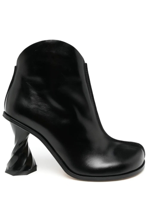 JW Anderson 100mm twisted-heel boots - Black