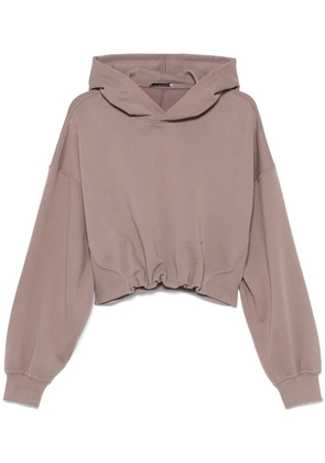Low Classic cropped hoodie - Brown