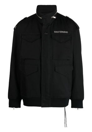 Mastermind Japan logo-print zip-detail jacket - Black