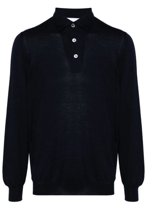 Lardini fine-knit polo top - Blue