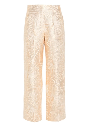 Forte Forte patterned straight-leg trousers - Neutrals